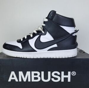 Nike Dunk High x Ambush Spruce Aura (Black and White) - Mens Size 12